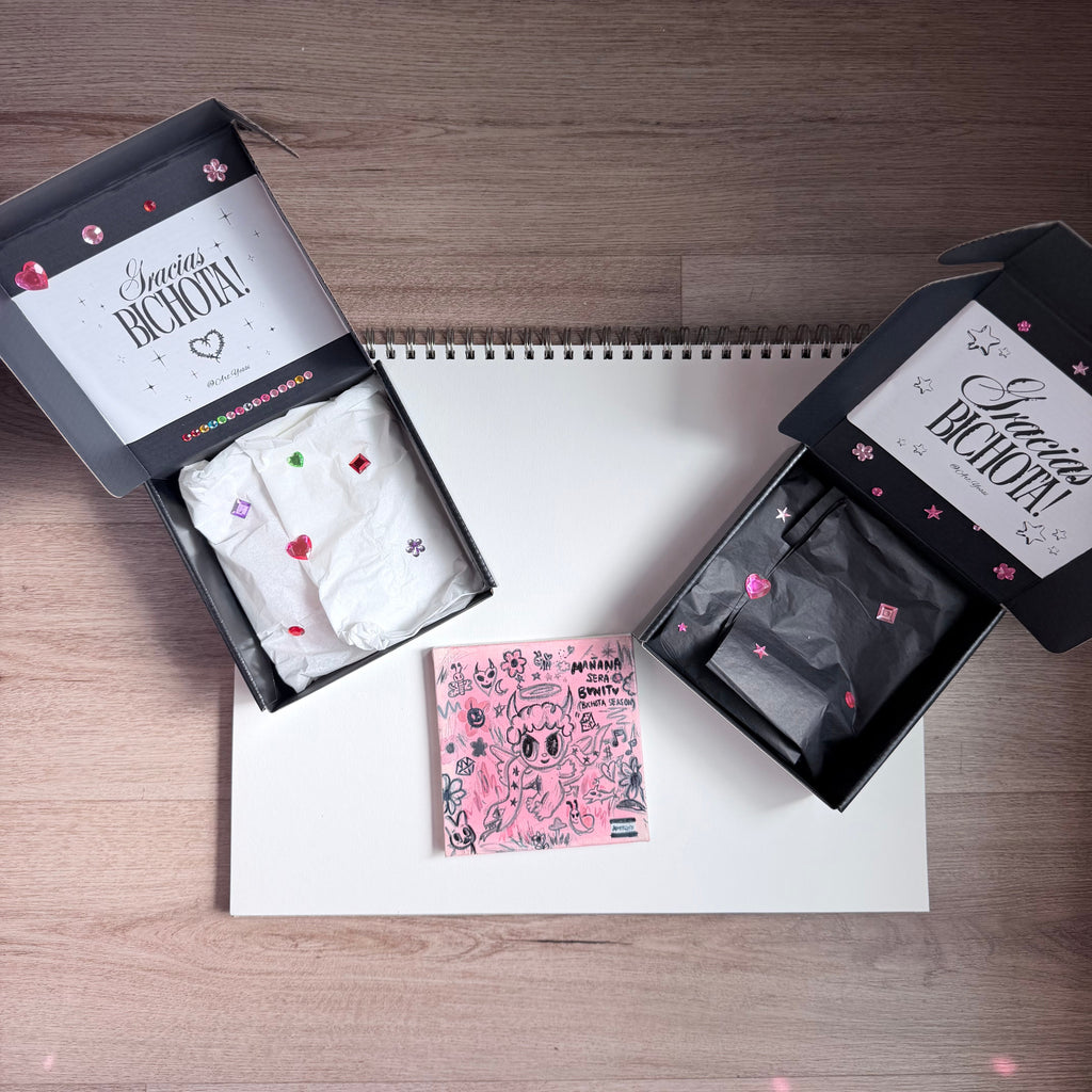 Karol G Bichota Season (Pink) Mini Album Painting — 5×5