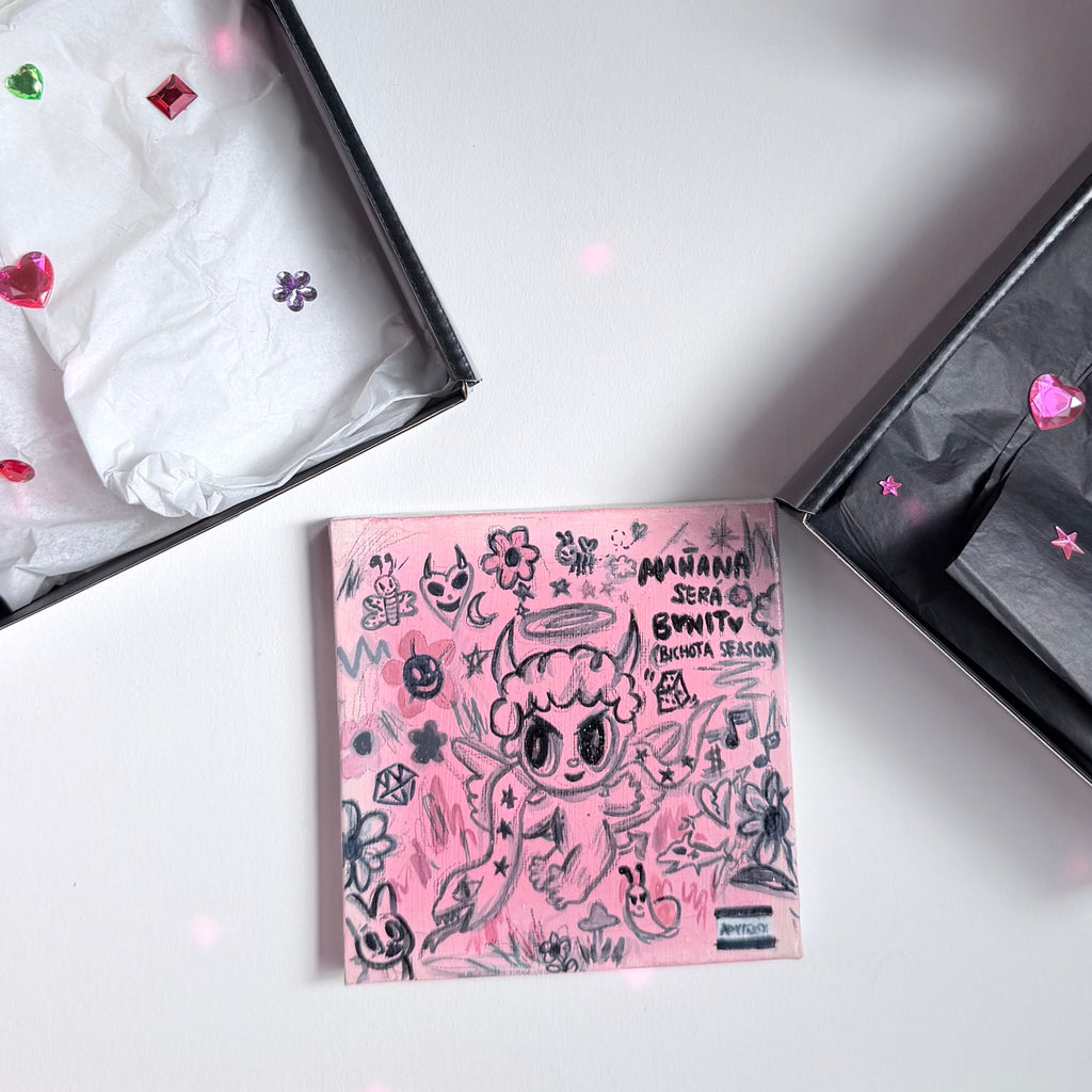 Karol G Bichota Season (Pink) Mini Album Painting — 5×5