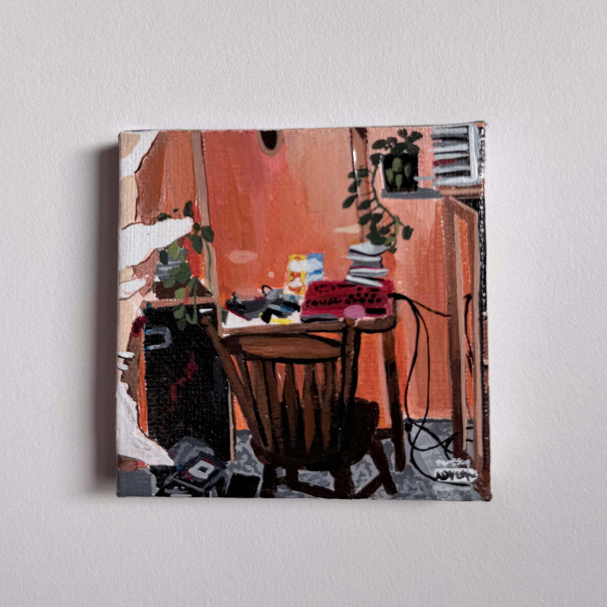 The Fall Off Mini Album Painting — 3×3